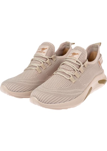 Hafif Taban Kadın Spor Ayakkabı Sneaker DUM-062 Bej