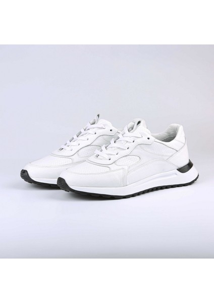 Henry Model Hakiki Deri Erkek Beyaz Sneaker