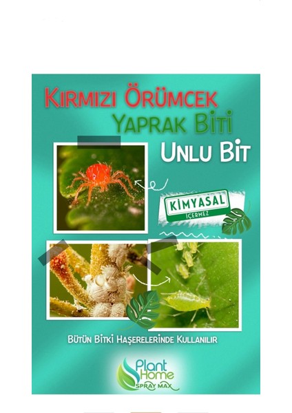 Plant Home Organik Böcek Kovucu - Trips Yeşil Bit Kırmızı Örümcek Unlu Bit