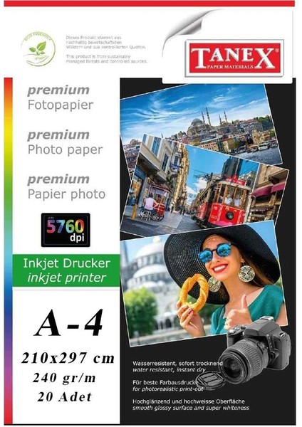 Fotoğraf Baskı Kağıdı A-4 240 Gr/m2 20'li fiyatları
