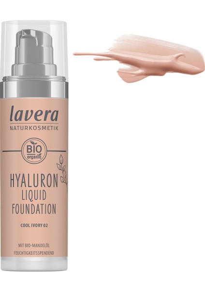 Hyaluron Likit Fondöten 30 ml | Cool Ivory 02