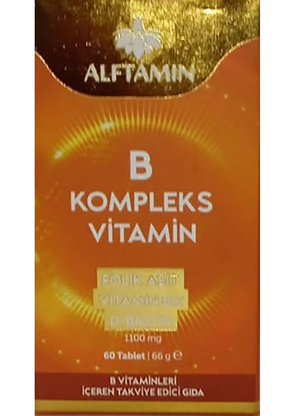 B Vitamin Kompleksi 1100 Mg 60 Tablet