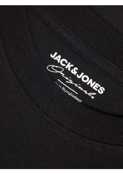 Jorwavepop Tee Ss Crew Neck Erkek Siyah T-shirt 12235257-Black fiyatları