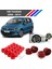 - Vw Touran Bijon Civata Kapağı Kırmızı Renk 20 Adetli Set 17MM 1K06011739B9 2