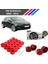 - Vw Scirocco Bijon Civata Kapağı Kırmızı Renk 20 Adetli Set 17MM 1K06011739B9 2