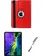 Apple Ipad Pro 12.9 Inc Uyumlu 360 Dönebilen Kılıf Ekran Koruyucu Kalem Set 1
