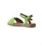 Yeşil Deri Kadın Espadril Sandalet 01WU5206 5