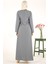 Taş Şeritli Mint Tesettür Elbise 5288 4