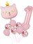Mini Party Store Pembe Kedi Balon Set 1