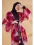 Batik Desenli Fuşya Kimono Kaftan P2341 1