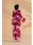 Batik Desenli Fuşya Kimono Kaftan P2341 4