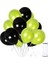 50 Adet Metalik Yeşil Siyah Balon 2 Renk 1