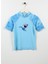 Desenli Mavi Erkek T-Shirt ST2332000007 1