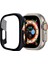 Apple Watch Ultra 49MM Ekran Koruyucu Full Glue Gard Önü Kapalı Sert Siyah 1