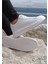 156 Beyaz Cilt Kalın Taban Sneaker Ayakkabı 3