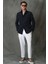 Leo Smart Erkek Chino Pantolon Tailored Fit Beyaz 1
