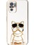 Xiaomi Redmi Note 10 Kılıf Kamera Korumalı Köpek Desenli Standlı Silikon Beyaz 1