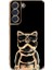 Samsung Galaxy S22 5g Case Kılıf Kamera Korumalı Köpek Desenli Standlı Silikon Siyah 1