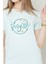 Kadın Recycle Baskılı V Yaka T-Shirt 2