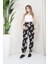 Etnik Desenli Dar Paçalı Jogger Pantolon 2