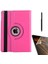 Apple iPad 10.2 2021 9.nesil Kılıf Kapaklı Standlı 360 Dönebilen Koruma DN22 + Nano + Kalem Pembe Koyu 1
