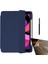 Apple iPad Pro 12.9 2022 M2 Kılıf Kalem Bölmeli Arkası Şeffaf Standlı NT22 + Nano + Kalem Lacivert 1