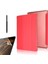 Apple iPad 6 Air 2 Uyumlu Kılıf Smart Cover Kapaklı Standlı Uyku Modlu SM11 + Nano + Kalem Kırmızı 1
