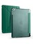 Apple iPad 10.2 2021 9.nesil Uyumlu Kılıf Standlı Katlanabilir Pu Silikon Tf1 Koyu Yeşil 1