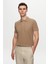 Regular Fit Vizon Pike Dokulu %100 Pamuk Kıvrılmaz Polo Yaka Nakışlı T-shirt 4HC14ORT51000 1