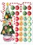 Hoşgeldin Yeni Yıl Merry Christmas Pastel Renkler Dekoratif Sticker Seti 2