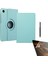 Lenovo Tab M10 TB-328F 3. Jenerasyon Kılıf Kapaklı Standlı 360 Dönebilen Koruma DN22 + Nano + Kalem Mavi 1