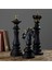 Dekoratif Biblo Satranç Taşları Harika Tasarım Büyük Boy 3 Lü Set 32CM 1