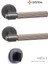 Axes-L Bbn Rozetli Füme Renk Wc-Banyo Kapı Kolu 1 Takım HA213RO12WBBN 3