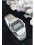 Bayan Saat 1987 Retro Dijital Silver Renk Metal Kordonlu 2