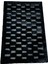 Siyah Renk Parçalı Peluş Halı 120 x 180 Cm 1