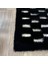 Siyah Renk Parçalı Peluş Halı 120 x 180 Cm 3