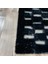Siyah Renk Parçalı Peluş Halı 120 x 180 Cm 4