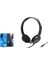 KABLOLU KULAK ÜSTÜ KULAKLIK 1.2MT 3.5MM MİKROFONLU - BİLGİSAYAR VE PİYANO KUAKLIK 1