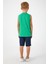3034 Crocodile Pattern Erkek Çocuk Bermuda Takım 4