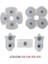 Ps4 Kol Tamir 030 040 050 055 Iç Lastik Takımı Rubber Pad Silikon Ps4 Yedek Parça 3