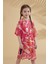 Çocuk Desenli Fuşya Kimono Kaftan P2335 2