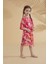 Çocuk Desenli Fuşya Kimono Kaftan P2335 3