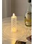2'li Gül Işıklı LED Mum 9 cm 5