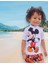 Erkek Çocuk Paw Patrol Baskılı Mavi - Sarı Beyaz T-Shirt Şort Mayo Seti Üst Dalgıç Alt Paraşüt 3