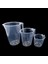 Ölçek Kapları 500 ml + 1000 ml + 2000 ml Şeffaf Kırılmayan Plastik Çok Amaçlı Dereceli 3'lü 1
