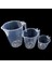 Ölçek Kapları 500 ml + 1000 ml + 2000 ml Şeffaf Kırılmayan Plastik Çok Amaçlı Dereceli 3'lü 2