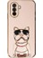 Huawei Nova Y70 Case Kılıf Kamera Korumalı Köpek Desenli Standlı Silikon Pembe 1