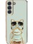 Samsung Galaxy S22 5g Case Kılıf Kamera Korumalı Köpek Desenli Standlı Silikon Yeşil 1