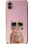 Samsung Galaxy A04 Case Kılıf Kamera Korumalı Köpek Desenli Standlı Silikon Mor 1