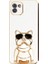 Samsung Galaxy A03 Case Kılıf Kamera Korumalı Köpek Desenli Standlı Silikon Beyaz 1